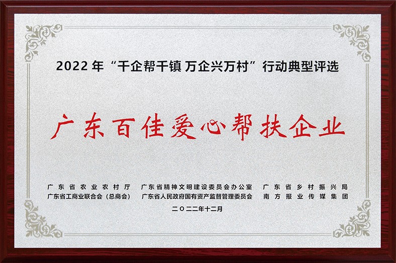 8月3日上午，東莞市舉行2023年“6·30”助力鄉村振興暨東莞慈善日活動儀式。在活動儀式上，宣讀了2022年廣東“千企幫千鎮、萬企興萬村”行動典型東莞市入選企業和個人名單，我集團慷慨解囊助力鄉村振興